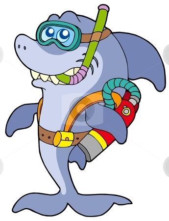 345x450 Lovely Scuba Diver Clipart