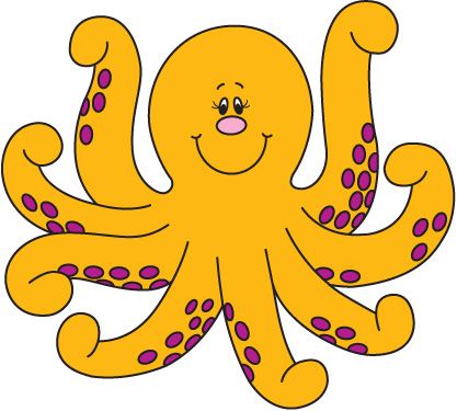417x375 Octopus Clipart Free