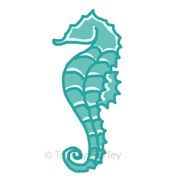 600x600 Image Of Sea Horse Clip Art