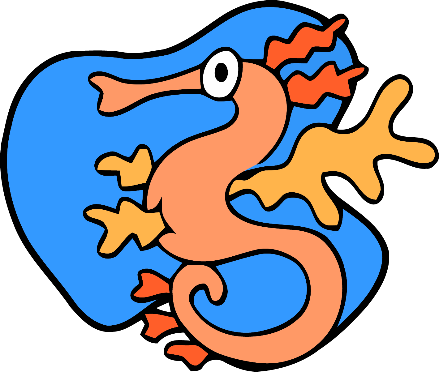 1419x1203 Sea Dragon Clipart Png