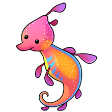 220x220 Weedy Seadragon Fluffs Animals Kawaii, Clip Art
