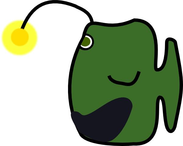 600x480 Deep Sea Fish Clip Art