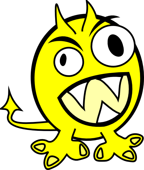 504x594 Yellow Monster Clip Art