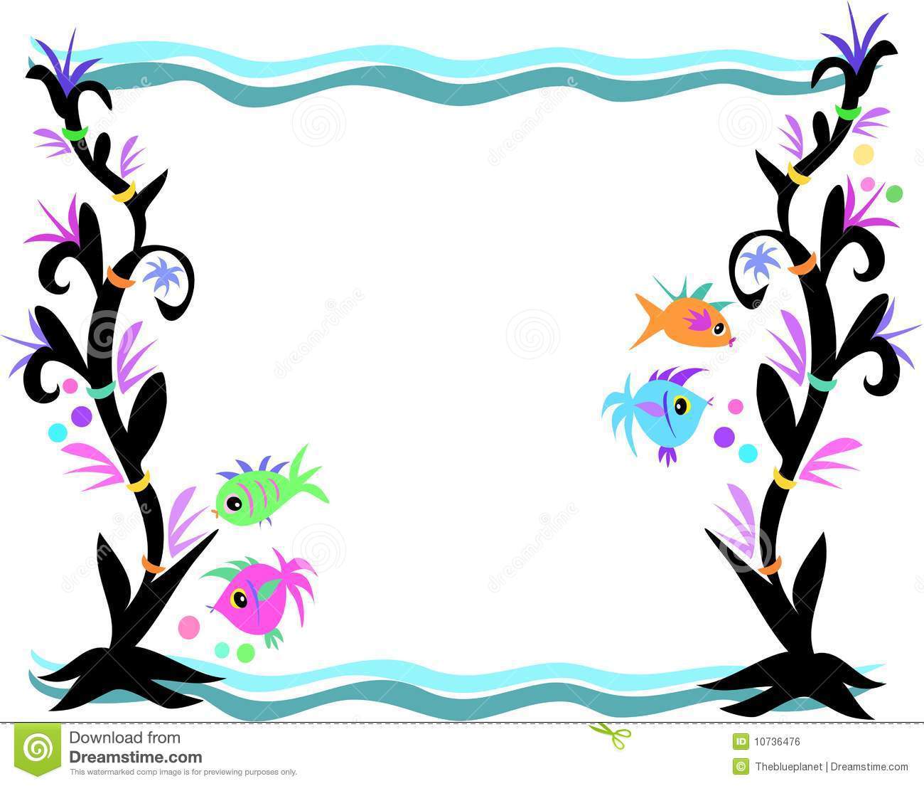 1300x1105 Under The Sea Clip Art Black And White Border Designs
