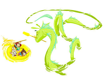 340x270 Sea Serpent Art Etsy