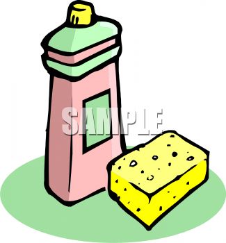 325x350 Dish Sponge Clipart