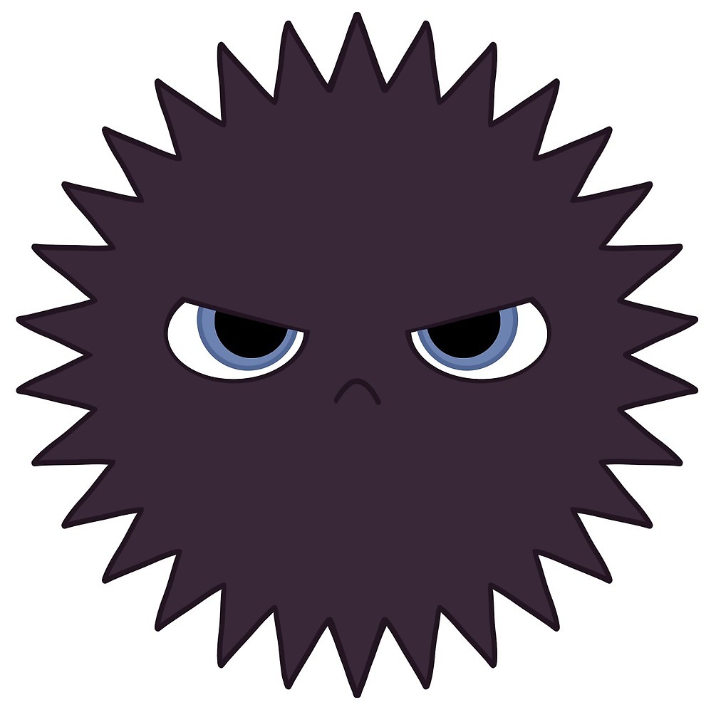 998x1000 Grumpy Sea Urchin By Mayjorose Redbubble