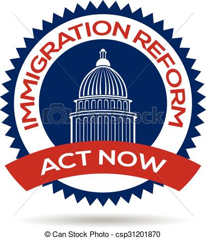 405x470 Immigration Reform Seal Vectors Illustration