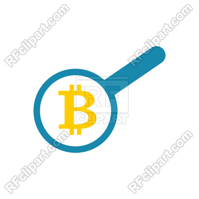400x400 Search Bitcoin. Loop And Cryptocurrency. Royalty Free Vector Clip