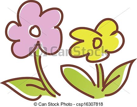 450x353 Two Flowers Clipart A View Of Two Flowers Vector Clip Art Search