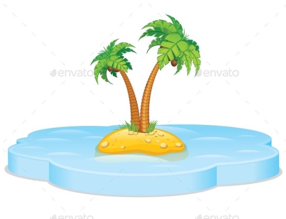590x452 Tropical Island Font Logo, Vector Graphics And Fonts