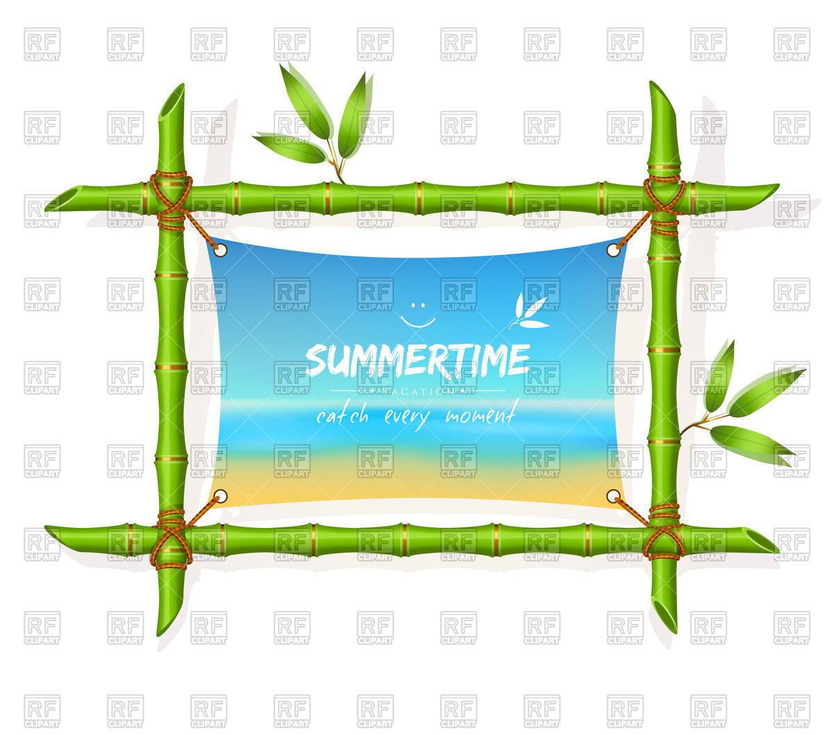 1200x1058 Bamboo Frame With Stretched Canvas