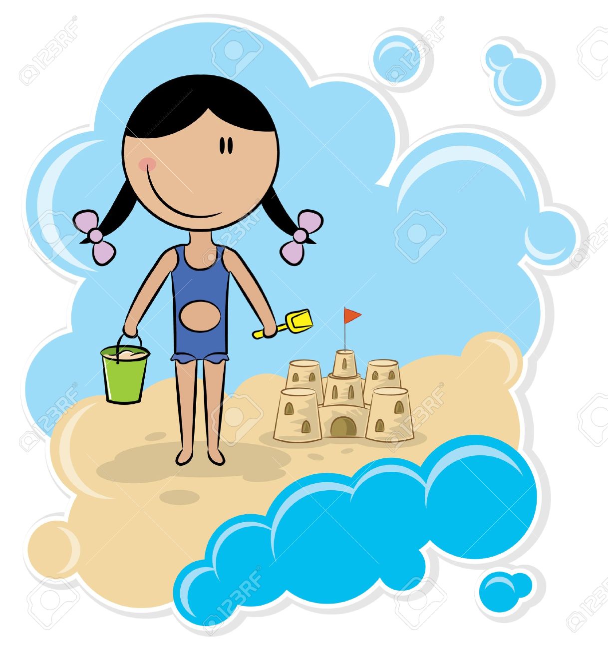1218x1300 Sandy Beach Clipart Cartoon