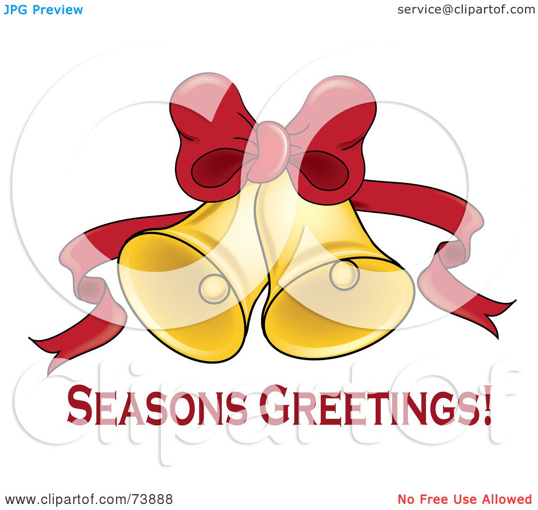 1080x1024 Royalty Free (Rf) Clipart Illustration Of Seasons Greetings Text