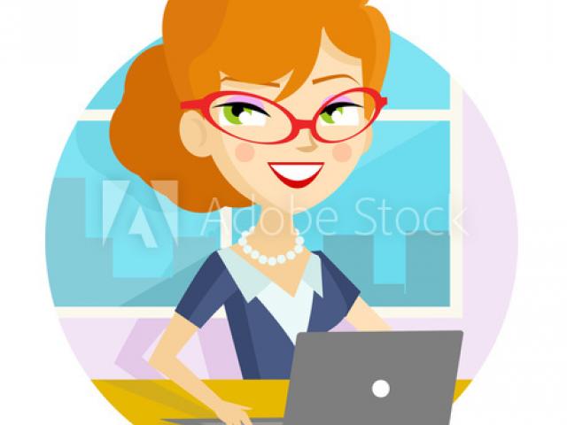 640x480 Secretary Clipart
