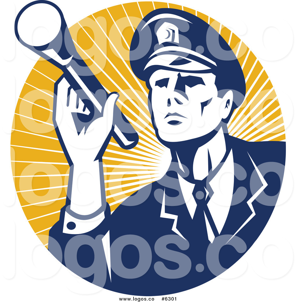 1024x1044 Royalty Free Clip Art Vector Logo Of A Police Man Or Security