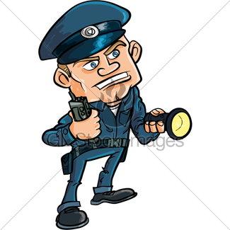 325x325 Security Guard Cartoon Gl Stock Images