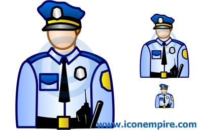 390x256 Fancy Clip Art Police Man