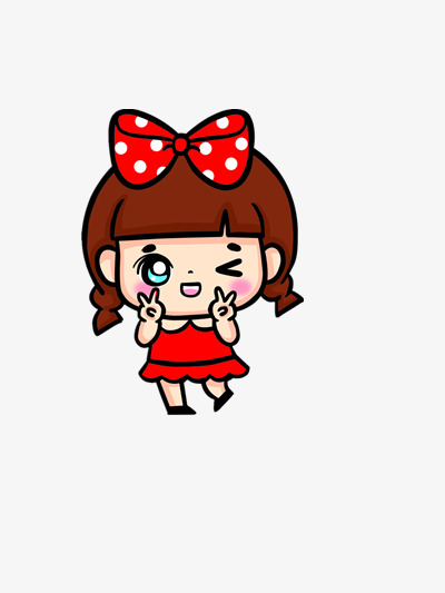400x533 Sell U200bu200bmeng Girl, Bow, Wink, Red Dress Png Image And Clipart