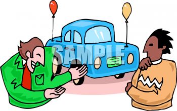 350x221 Used Car Salesman Giving His Sales Pitch