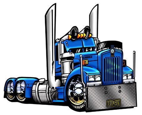 454x367 Semi Truck Clipart Free