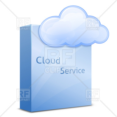 400x400 Cloud Software Service Royalty Free Vector Clip Art Image