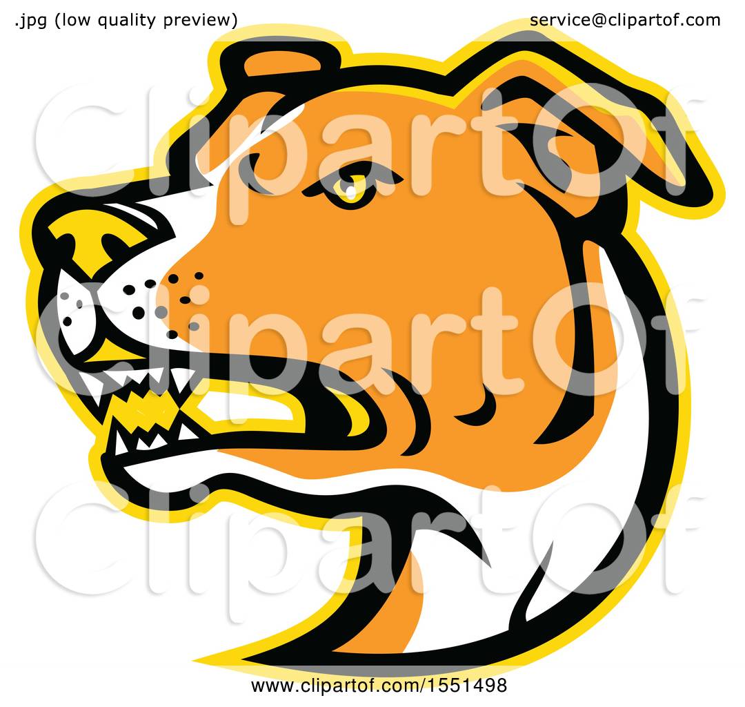 1080x1024 Clipart Of A Tough American Staffordshire Terrier Dog Mascot Head