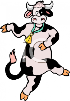 242x350 Dairy Cow Clip Art Royalty Free Clipart Image Dancing Cartoon