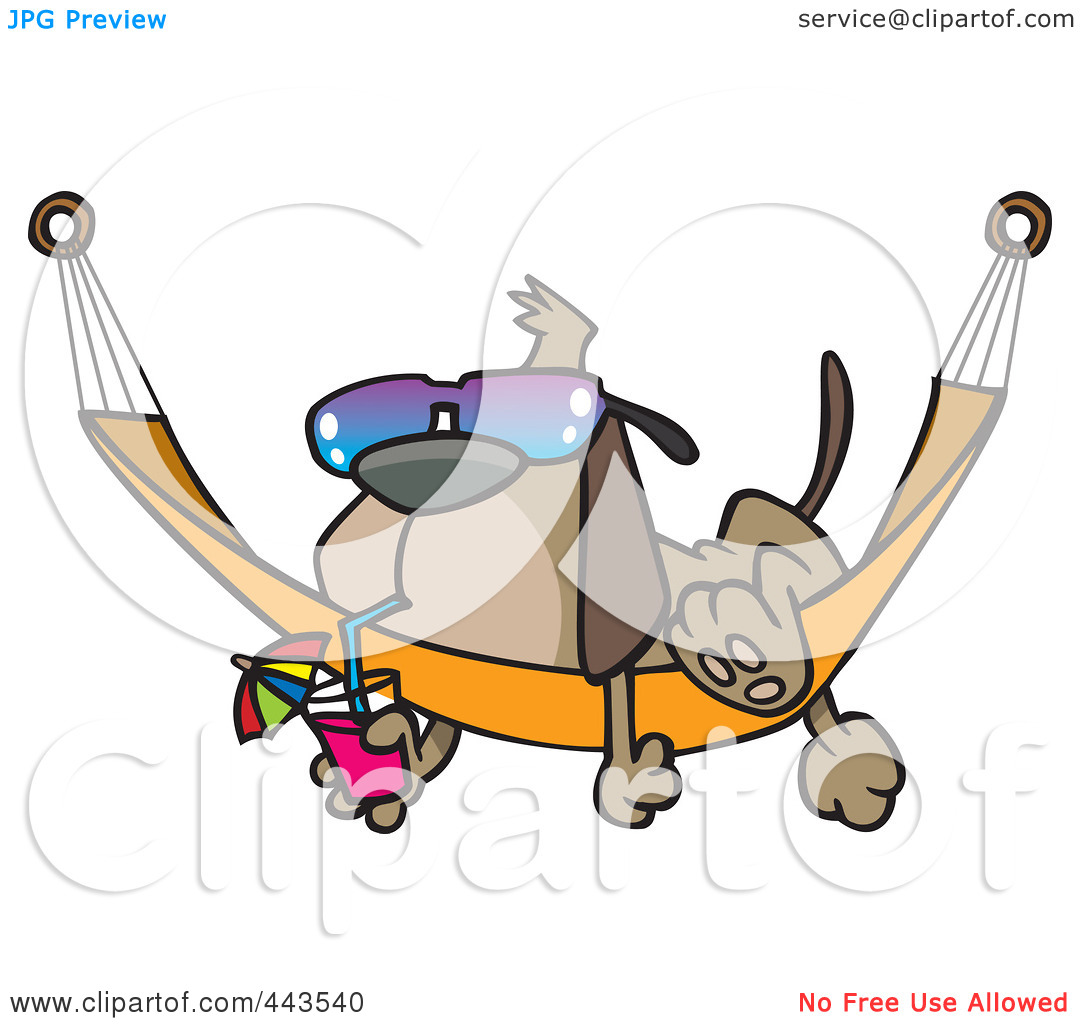 1080x1024 Dog In Hammock Clipart