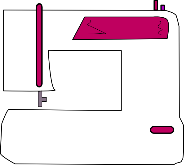 600x534 Sewing Machine Clip Art
