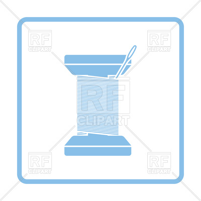 400x400 Sewing Reel With Thread Icon Royalty Free Vector Clip Art Image