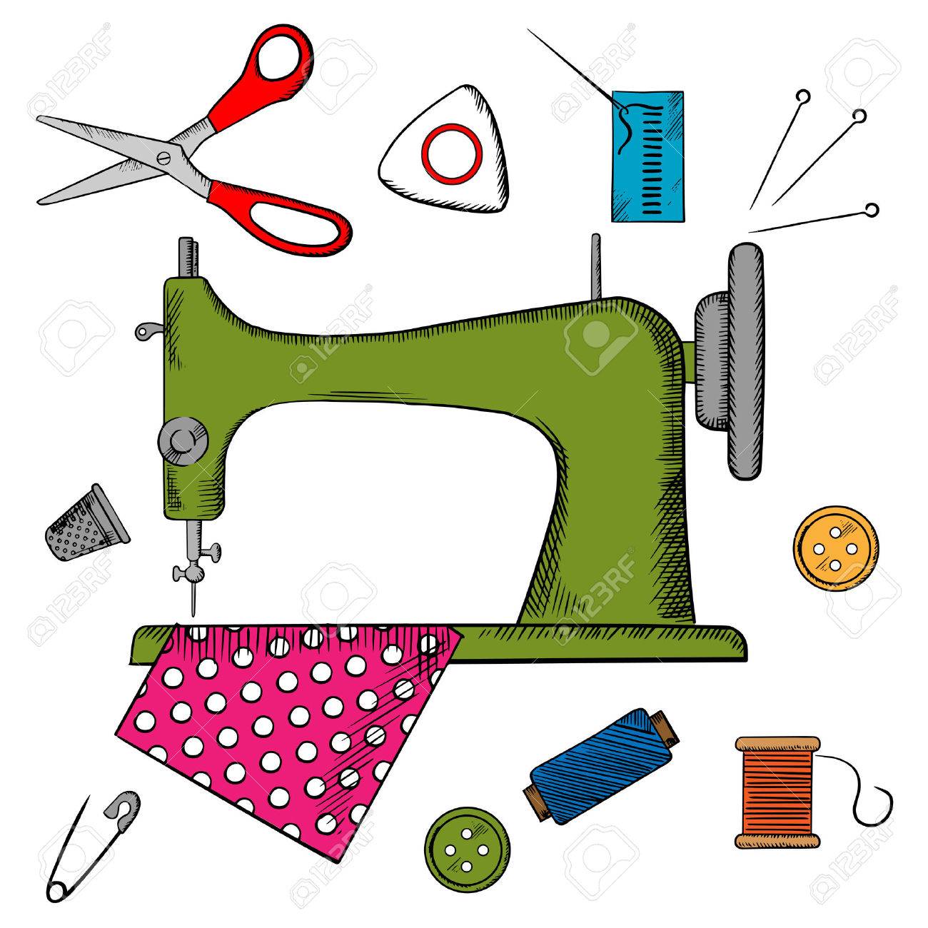 1300x1300 Sewing Machine Clipart Couture