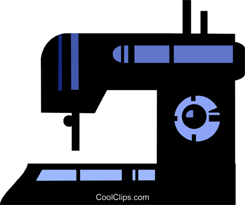 480x402 Sewing Machine Royalty Free Vector Clip Art Illustration Vc097671