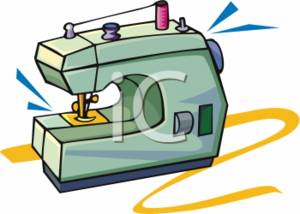 300x214 Clipart Picture Of A Green Sewing Machine