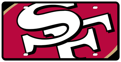 400x206 San Francisco 49ers License Plate