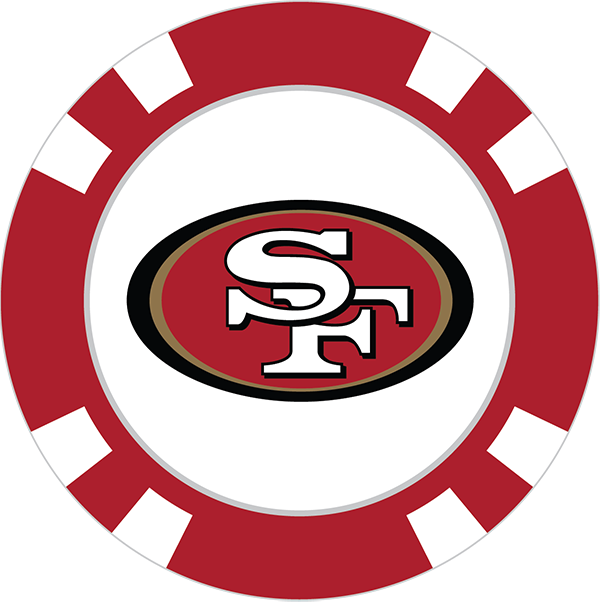 600x602 San Francisco 49ers Poker Chip Ball Marker