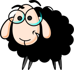298x282 Funny Sheep No Shadow Clip Art
