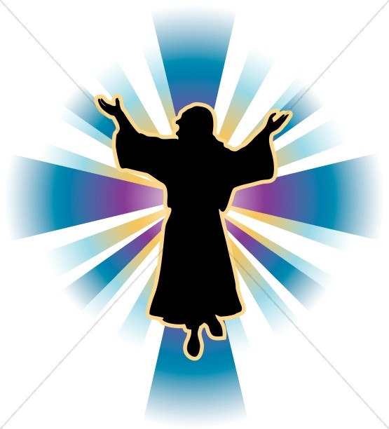 555x612 Jesus Shadow Clipart