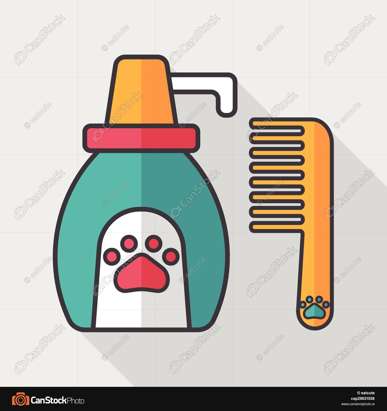 1600x1700 Pet Shampoo Flat Icon With Long Shadow,eps10 Clipart Vector