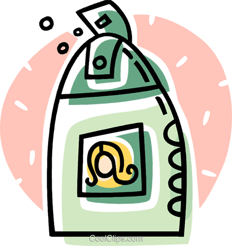 453x480 Bottle Of Shampoo Royalty Free Vector Clip Art Illustration