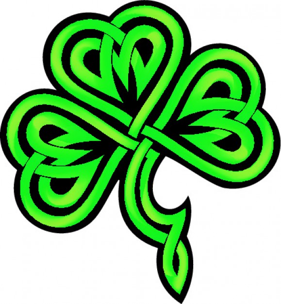 579x626 Shamrock Clipart Vector Free Download