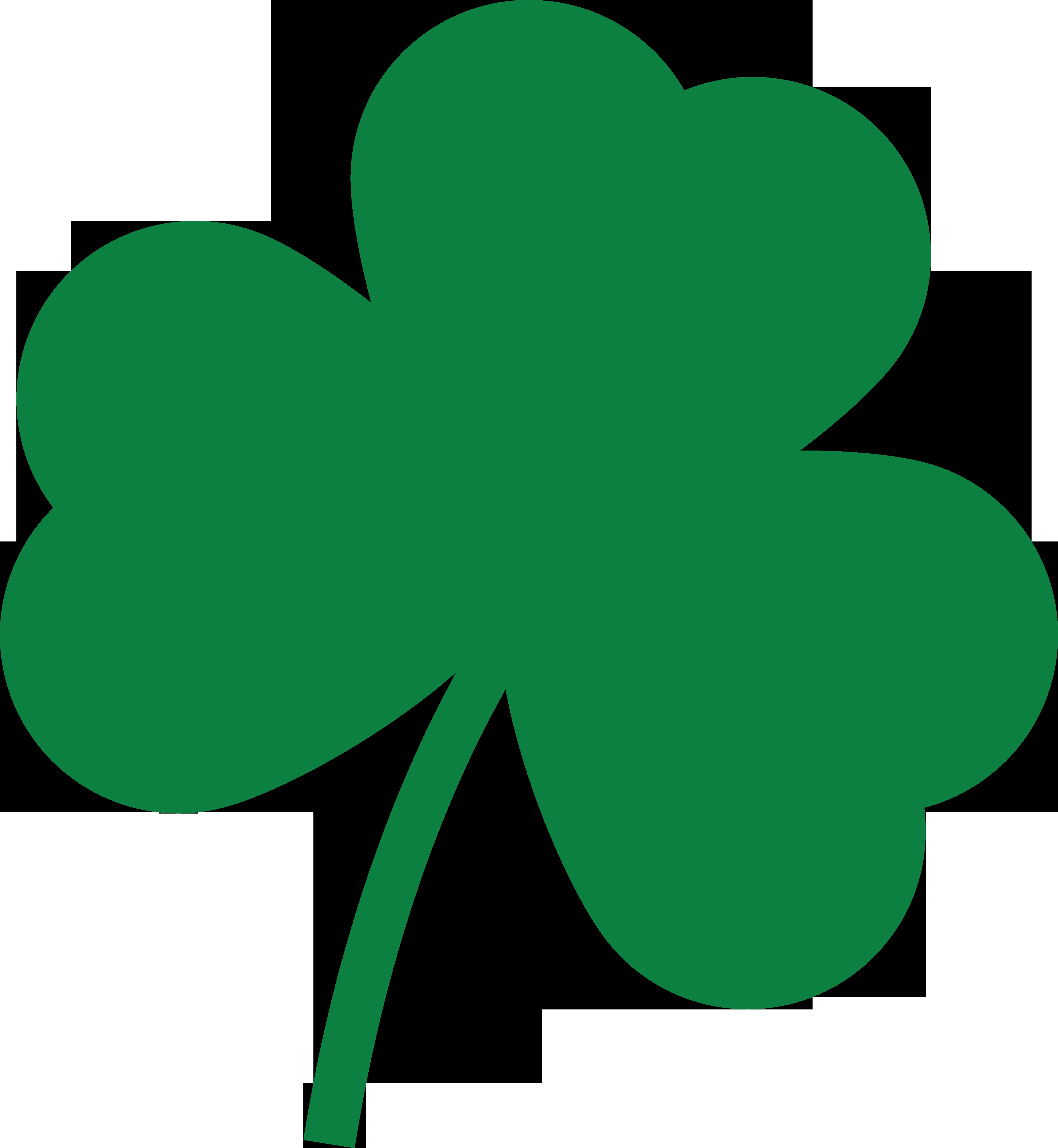 4000x4342 Unique Shamrock Clipart Design