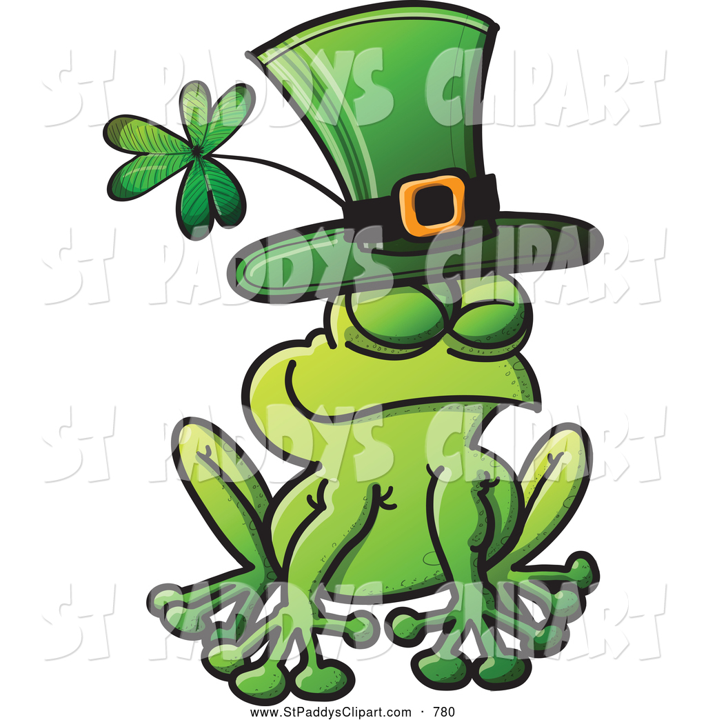 1024x1044 Vector Clip Art Of A Cute St Patricks Day Frog Wearing A Green Hat