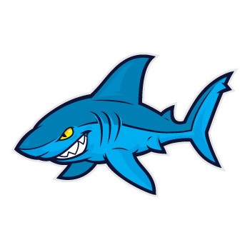 350x350 Shark Clip Art. X Hammer Head Shark Character Clip Art With Shark