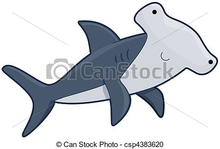 450x305 Cute Hammerhead Shark Stock Illustration