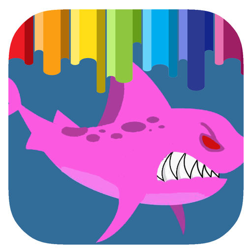 512x512 Big Shark Coloring Book Games For Kids Edition By Lune Sumnoi