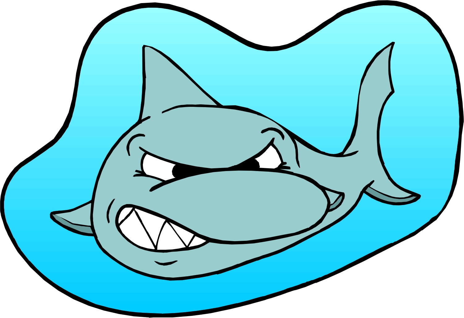 1500x1030 Animated Shark Cliparts