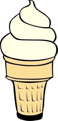 190x395 Colorable Ice Cream Line Art