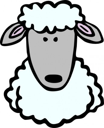 345x425 Sheep Head Clip Art Vector Clip Art Free Vector Free Download