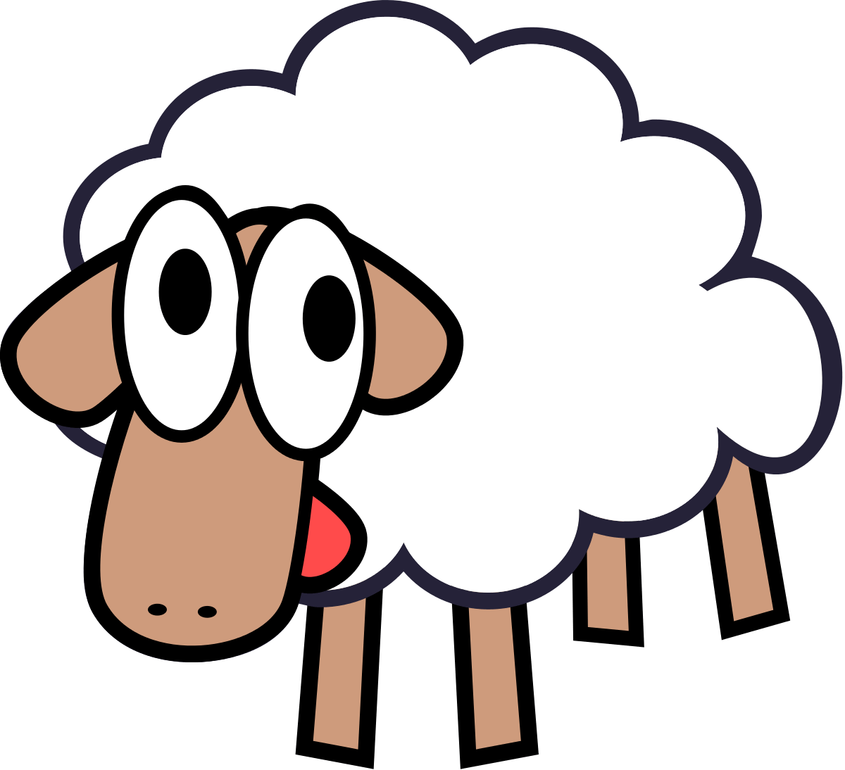 1200x1094 White Sheep Cliparts